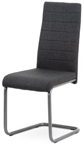 Autronic - jedálenská stolička sedák šedá latka/nohy anthrazit - DCL-400 GREY2