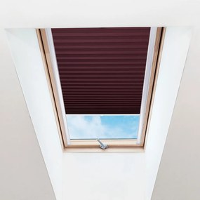 FOA Plisé roleta na strešné okná, Priesvitná, Bordó, P 025 , 100 x 60 cm