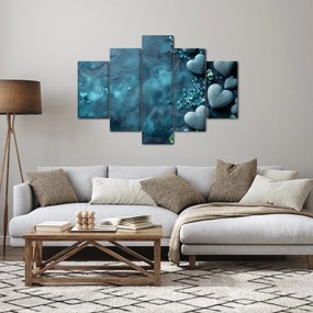 Obraz - Kamene tvaru srdca (150x105 cm)