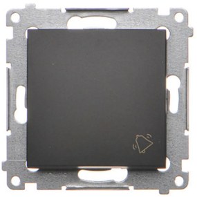 Vypínač zvonček Simon54 čierny