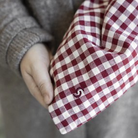 Storefactory Obrúsok z recyklovanej bavlny Rutan Red – sada 2 ks