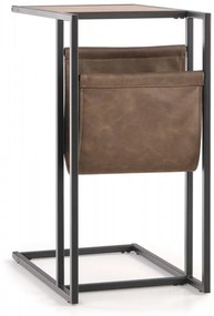 Odkladací stolík COMPACT zlatý dub/čierny