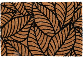 Kokosová rohožka Leaves, 59 x 39 cm