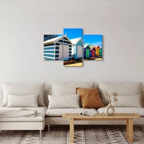 Obraz - Pláž Brighton, Melbourne, Austrália (90x60 cm)