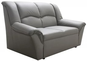 Kožená pohovka 2 DUBAJ LUX, tm. modrá (K-58)
