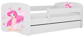 Detská posteľ Babydreams víla s motýlikmi biela