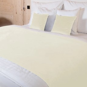 Biante Zamatový prehoz/behúň na posteľ Velvet Prémium SVP-003 Smotanový Na mieru