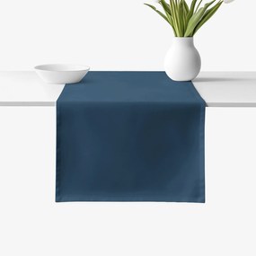 Goldea behúň na stôl 100% bavlnené plátno - námornícky modrý 20x120 cm