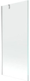 Mexen Next, vaňová zástena 1-krídlová 80 x 150 cm, fixné krídlo, 6 mm číre sklo, chrómový profil, 895-080-000-00-00-01
