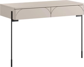 Toaletný stolík Sonatia 100 cm s dvoma zásuvkami - kašmír