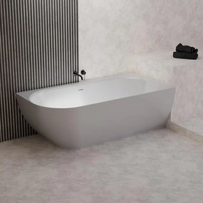 Vaňa Nelza 175x82 ľavý konglomerát biela matná