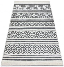 Koberec TWIN 22996 Geometrický antracit / krém