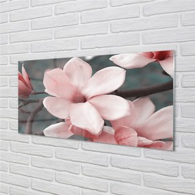 Nástenný panel  ružové kvety 100x50 cm