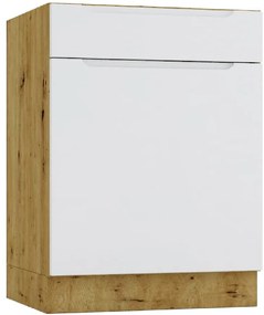 Kuchynská skrinka Isabel D60S/1 P/L sivá/artisan