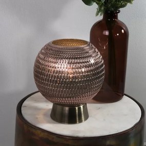 Searchlight EU67008AB - LED stolná lampa MILA LED/0,6W/3xAAA hnedá