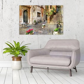 Obraz - Staré ulice Ríma (90x60 cm)