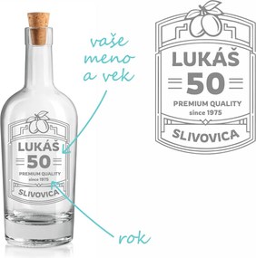 Pieskovaná fľaša IMPERIALE Premium quality 0,5 l