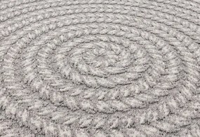Koberec Agnella Noble Tino svetlosivý kruh