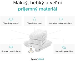 1x osuška COMFORT krémová + 2x uterák COMFORT krémový