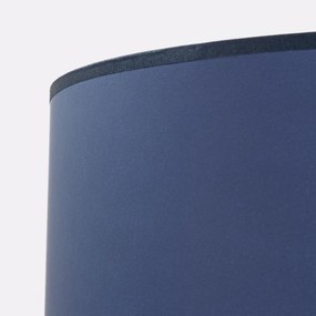 Závesné svietidlo Nevia, 1x modré textilné tienidlo, b