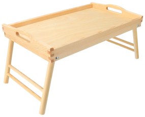 ČistéDrevo Drevený servírovací stolík do postele 50x30 cm