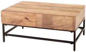 furniture-nabytek.cz - Konferenčný stolík kov drevo mango 90x40x60