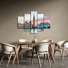 Obraz - Londýn v pastelových farbách (150x105 cm)