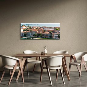 Obraz - Letecký pohľad na mesto (120x50 cm)