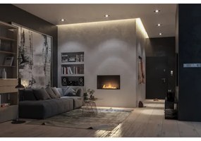 InFire - Vstavaný BIO krb 49,4x84,4 cm 3,5kW čierna