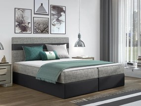 Kontinentálna posteľ Friesia, Rozmer postele: 180x200, Dostupné poťahy: Lawa 05 + ekokoža Soft 011