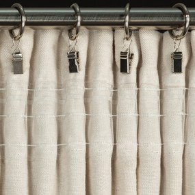 ZÁVES NA PÁSKE VANI 140X270 CM SVETLOBÉŽOVÁ