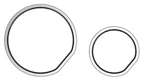 Tlačidlo WC Ineo Cedo biela 16.770.01