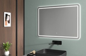 Cerano Retano, LED kúpeľňové zrkadlo 100x70 cm s vykurovacou podložkou proti zahmleniu, CER-CER-NT2151-100X70