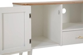 Dizajnový TV stolík Gerlinde 117 cm biely