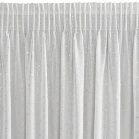 Dekorstudio Hotová etamínová záclona ROXY s metalickým vzorom 140x270cm