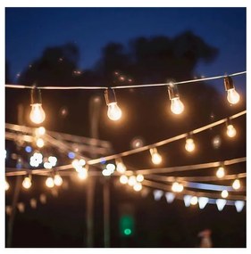 Vonkajšia dekoračná reťaz GIRLANDA 6,5 m 5xE27/15W/230V IP44