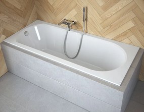 Besco Akrylátová obdĺžniková vaňa Intrica Slim 150x75 (160x75, 170x75) BESCO-Rozmery: 150x75, BESCO-Farba: Biela