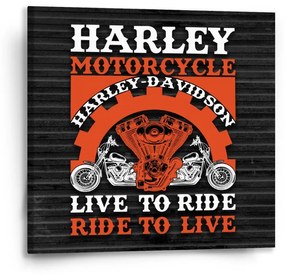 Sablio Obraz Harley-Davidson Live to ride, ride to live - 50x50 cm