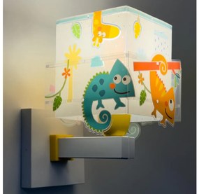 Dalber 63319 - Detské nástenné svietidlo HAPPY JUNGLE 1xE27/15W/230V