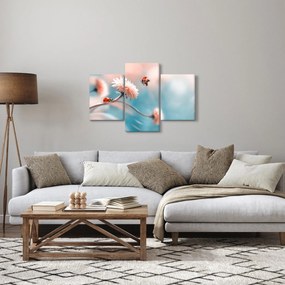 Obraz - Lienky na kvete (90x60 cm)