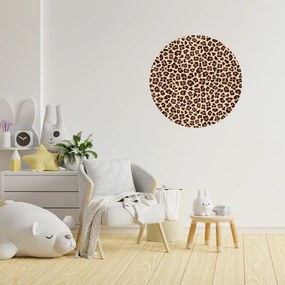 PIPPER. Leopardí vzor - textilná nálepka na stenu Veľkosť: 60 cm