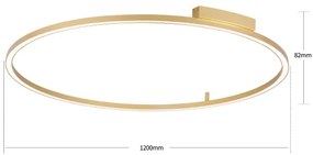 Brilagi - Stmievané LED svietidlo PORTOFINO LED/85W/230V Ø 120 cm zlaté + DO