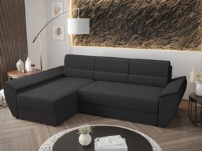Rohová sedacia súprava Radiant L3 (tmavosivá) (L). Akcia -20%. Vlastná spoľahlivá doprava až k Vám domov. 1062229