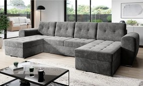 Rohová sedačka s funkciou spania Bari U do obývacej izby, velúr