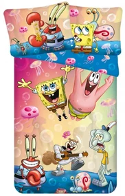 Detské obliečky z mikrovlákna SPONGEBOB PARTY farebné Rozmer obliečky: 70 x 90 cm | 140 x 200 cm