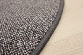 Timzo, Kusový koberec Neapol 4719 kruh, 67x67 (priemer) kruh, hnedá, chodba / predsieň