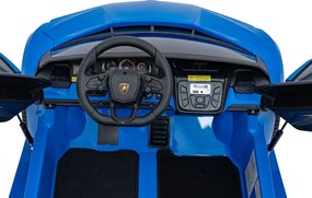 Ramiz Lamborghini Revuelto XL vozidlo Modrá