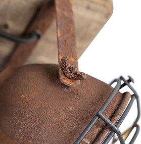 Inteligentný reflektor hrdzavo hnedý s drevom Vrátane 4 WiFi GU10 - Gina