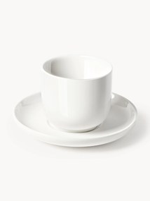 Porcelánové šálky na espresso's podšálkami Nessa, 4 ks
