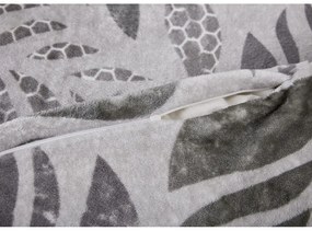 Sivé obliečky na jednolôžko z mikroplyšu 140x200 cm Judith – My House